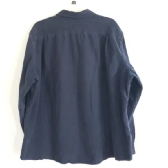 Eddie Bauer Flannel Shirt Men’s XXL Blue Heavy Button Up Outdoor Pockets EUC - Picture 8 of 16